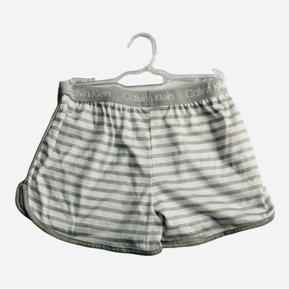 Calvin Klein Grey Striped Shorts Size 7/8 - Picture 3 of 3